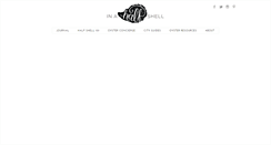 Desktop Screenshot of inahalfshell.com